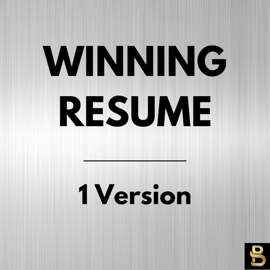 Winning Resume (1 Version)